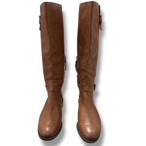 Sam Edelman Tan Leather Heeled Boots